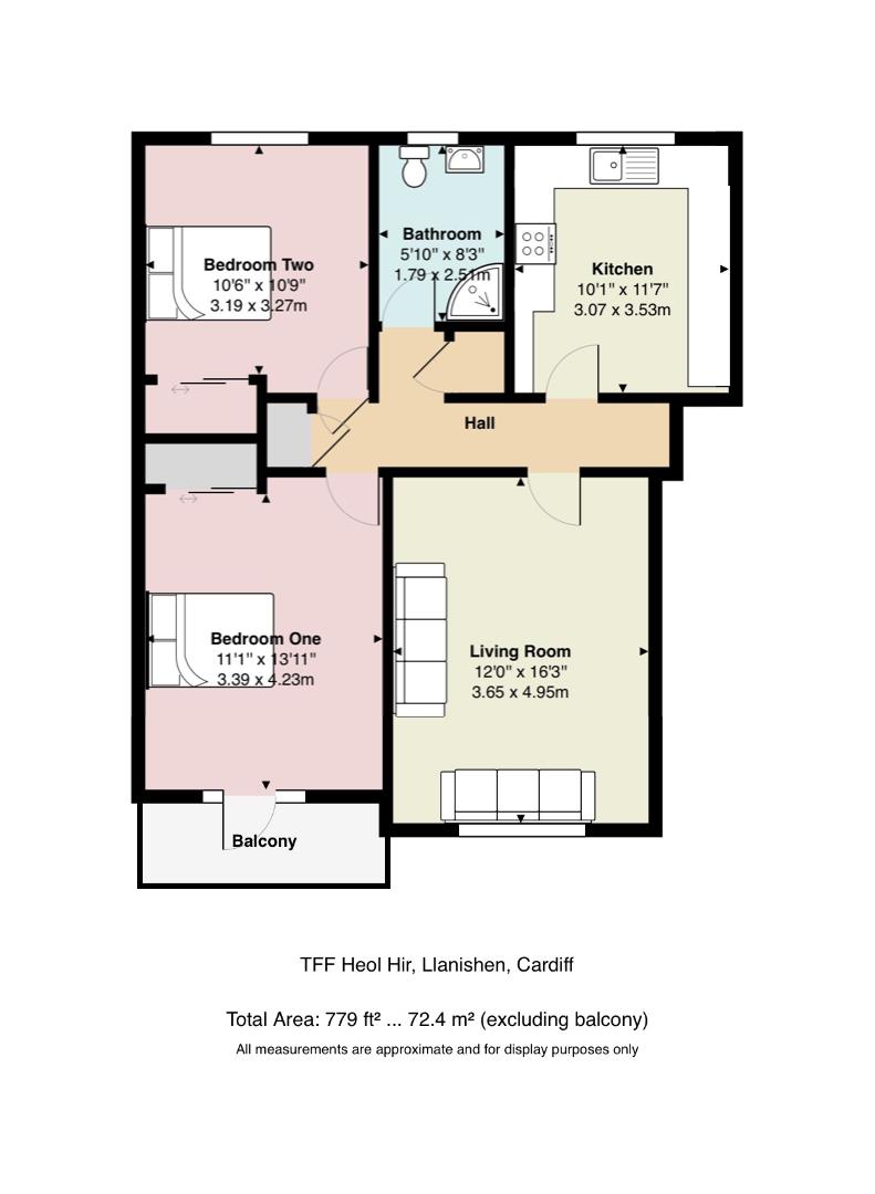 Floorplan for Heol Hir, Llanishen